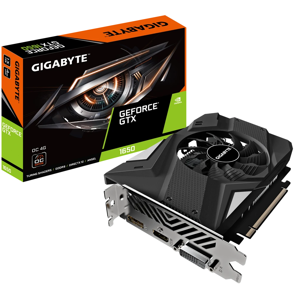 Gigabyte GeForce® GTX 1650 D6 OC 4G  (Rev. 3.0)